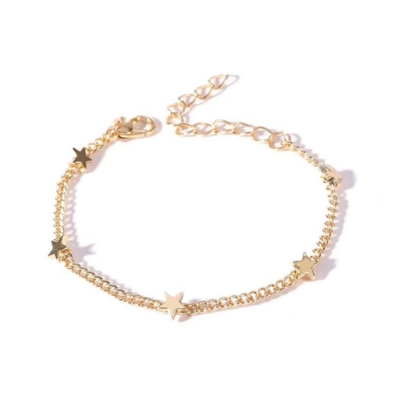 3/$30 gold star charm bracelet - Picture 2 of 5